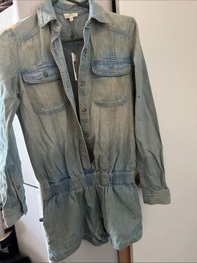 Brand new denim romper